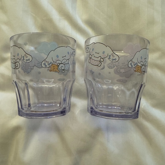 Sanrio Japan kuji prize - Set of two cinnamoroll plastic cups - Picture 1 of 3